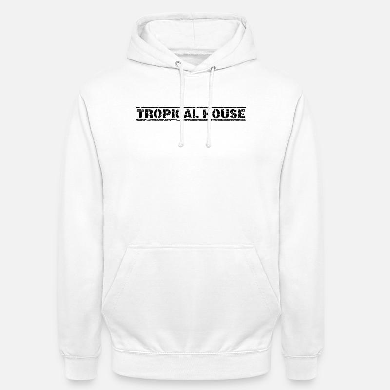 Maison tropicale - Sweat-shirt à capuche unisexe - blanc