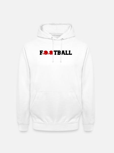 Rotes Helmduo Sportdesign - Unisex Hoodie - Weiß