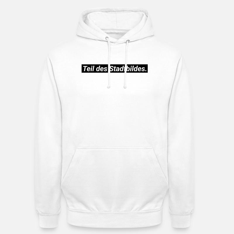 Partie intégrante du paysage urbain - Sweat-shirt à capuche unisexe - blanc
