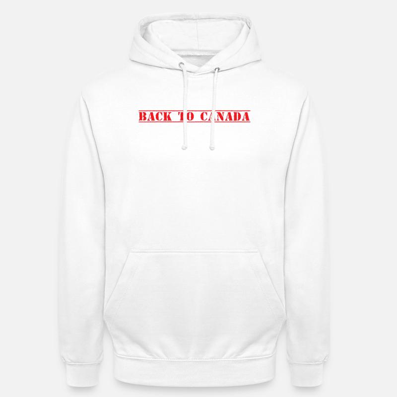 Canada, Canada - Sweat-shirt à capuche unisexe - blanc