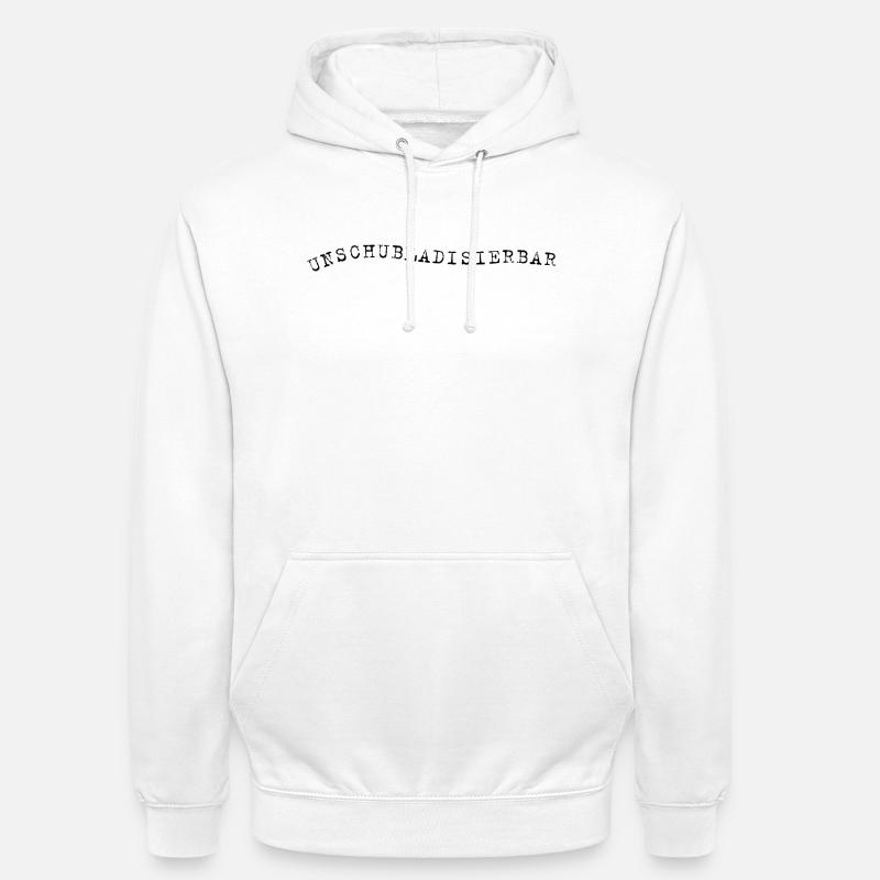 Unschubladisbar – Expression autodérisoire - Sweat-shirt à capuche unisexe - blanc