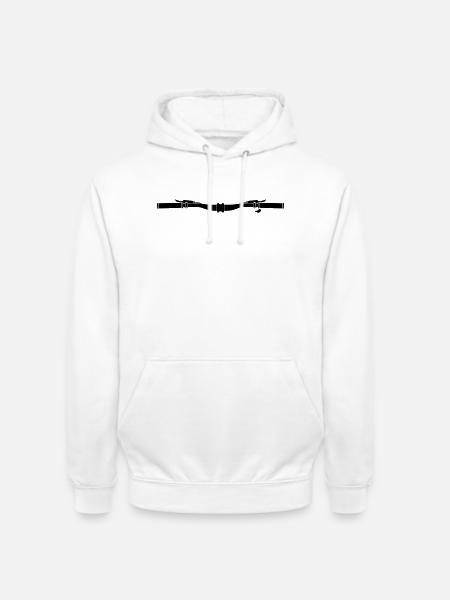 Bicycle Handlebar MTB Cockpit - Unisex Hoodie - white