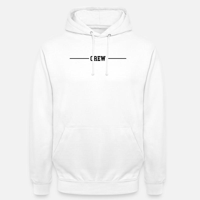 Linia załogi - Bluza z kapturem typu unisex - biały