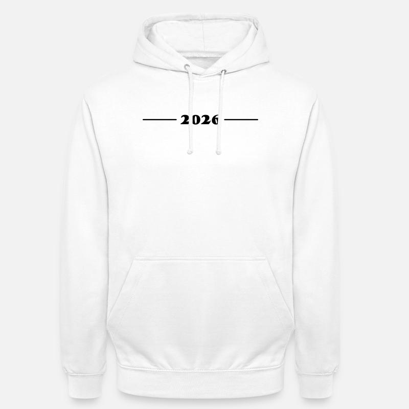 2026 hjerneslag - Unisex-hettegenser - hvit