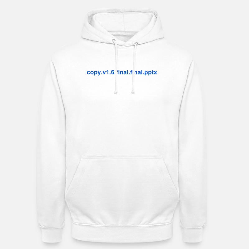 Le PowerPoint final - Sweat-shirt à capuche unisexe - blanc