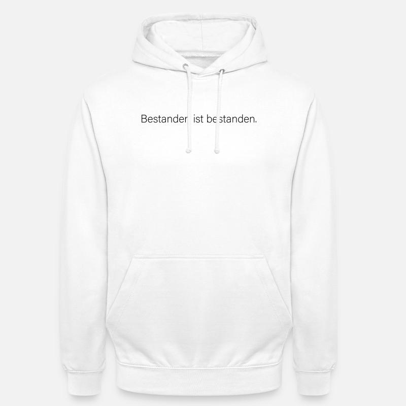 Le passage est le passage. - Sweat-shirt à capuche unisexe - blanc