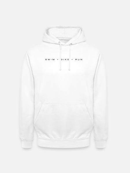 Triathlon Swimming Cycling Running - Unisex Hoodie - white