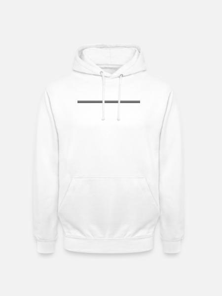 Linie Symbol Element - Unisex Hoodie - Weiß