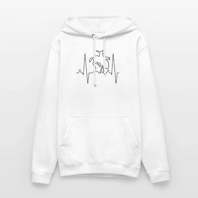 Conception d’impression de cavalier de rodéo Sweat-shirt à capuche unisexe