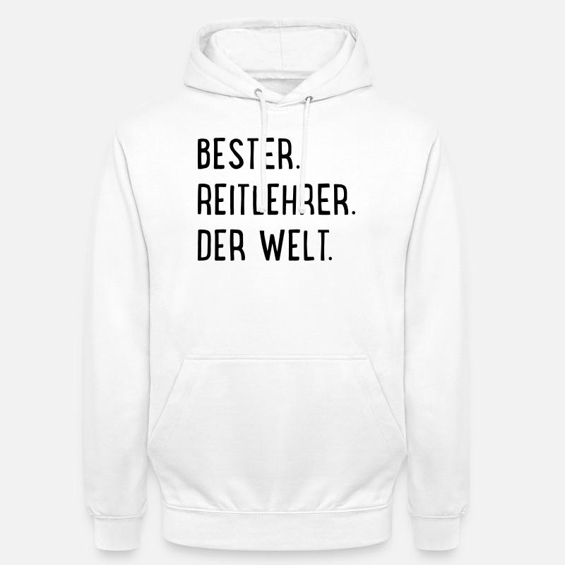 Bester Reitlehrer - Unisex Hoodie - Weiß