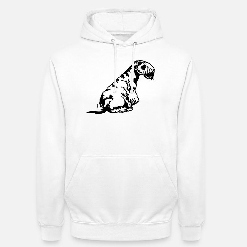 Cesky Terrier - Sweat-shirt à capuche unisexe - blanc