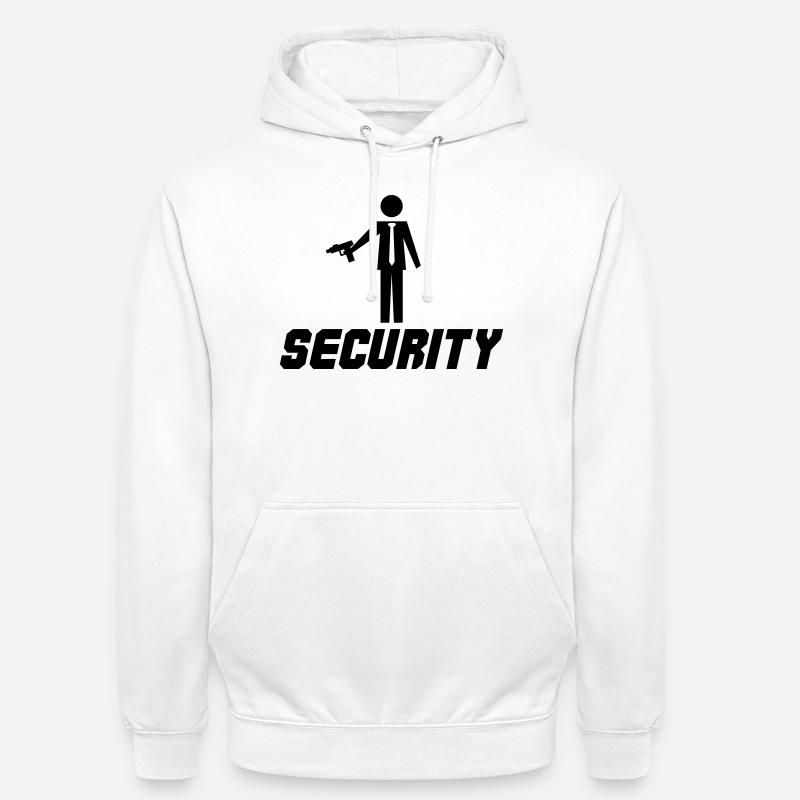 Sécurité - Sweat-shirt à capuche unisexe - blanc