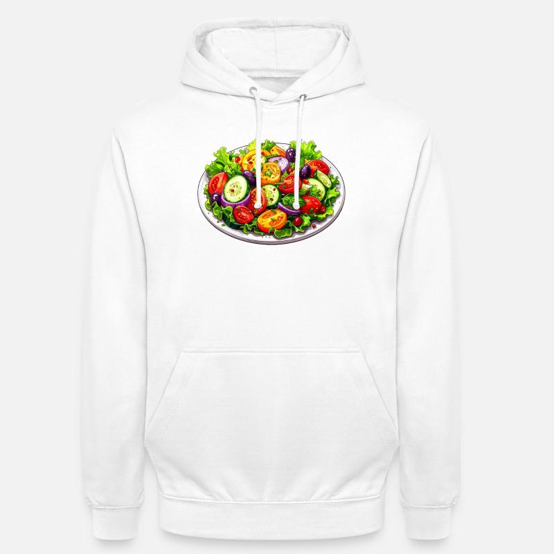 insalata - Felpa con cappuccio unisex - bianco