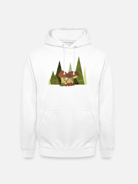Pilze - Unisex Hoodie - Weiß
