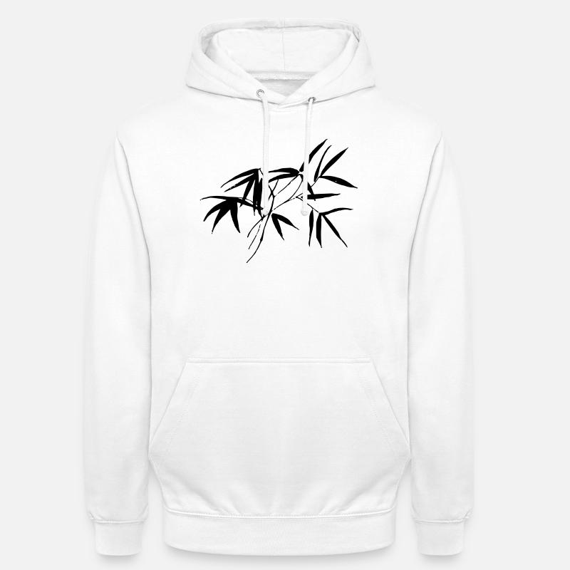 bambou - Sweat-shirt à capuche unisexe - blanc