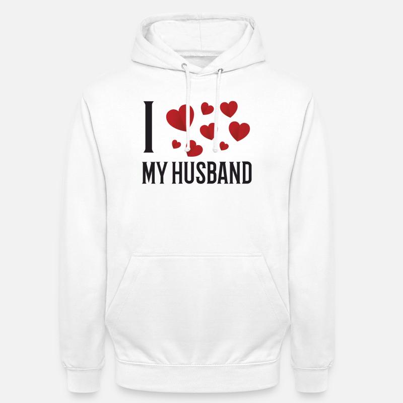 Ich liebe meinen Ehemann - Unisex Hoodie - Weiß