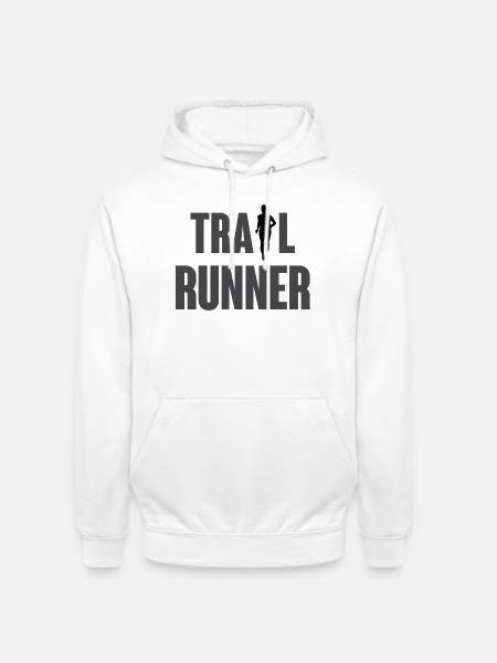 Trail Runner - Unisex Hoodie - white