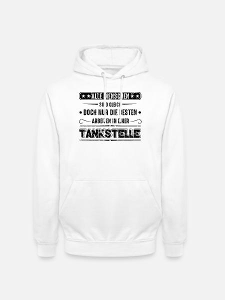 Tankstelle Tankstellenwart - Unisex Hoodie - Weiß