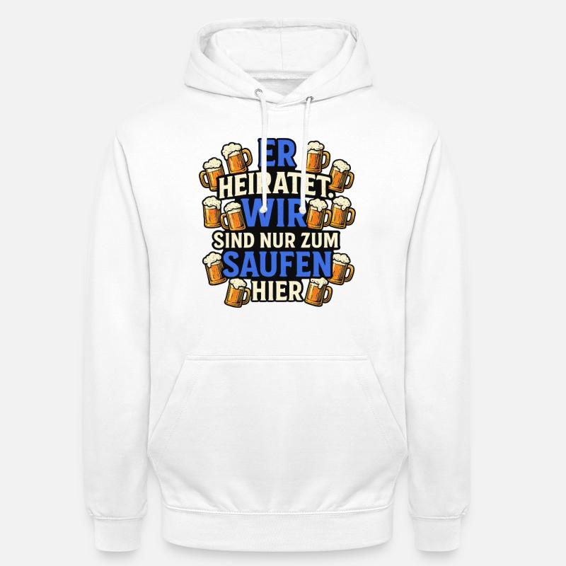 Enterrement de vie de garçon - Sweat-shirt à capuche unisexe - blanc