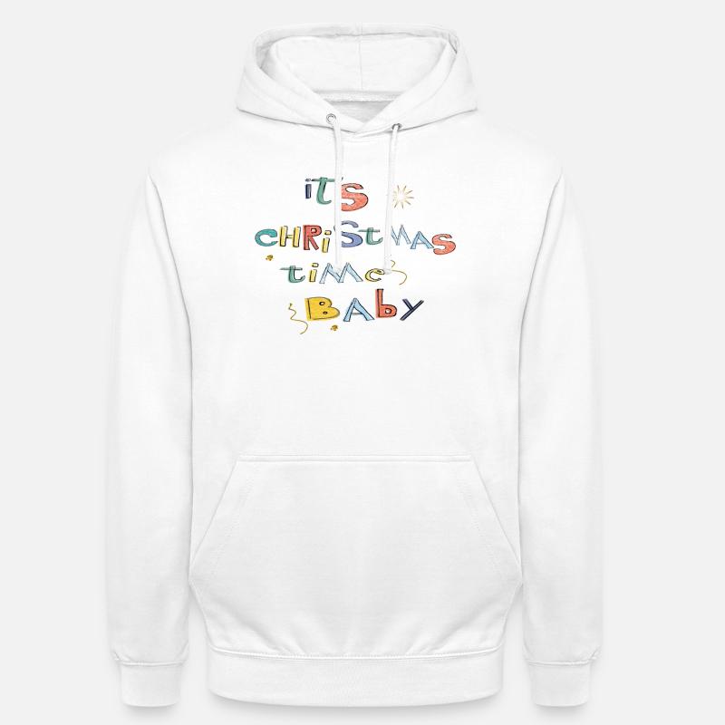 C’est la période de Noël - Sweat-shirt à capuche unisexe - blanc