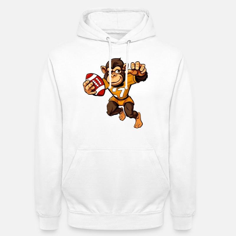 Monkeys Rugby - Unisex Hoodie - white