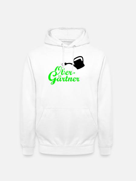 Obergärtner Giesskanne - Unisex Hoodie - Weiß