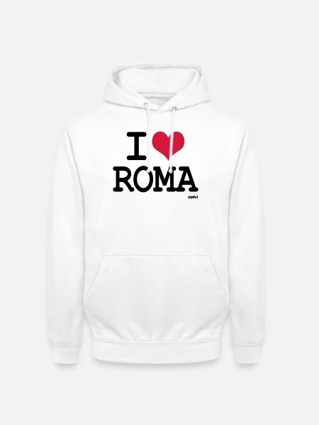 i love roma by wam - Unisex Hoodie - white