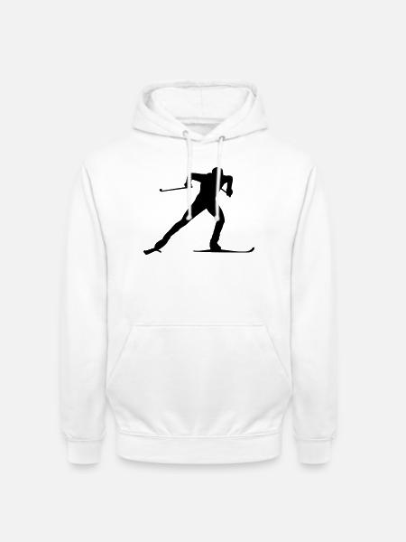 skilanglauf - Unisex Hoodie - white