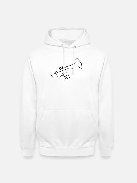 Trumpet - Unisex Hoodie - white