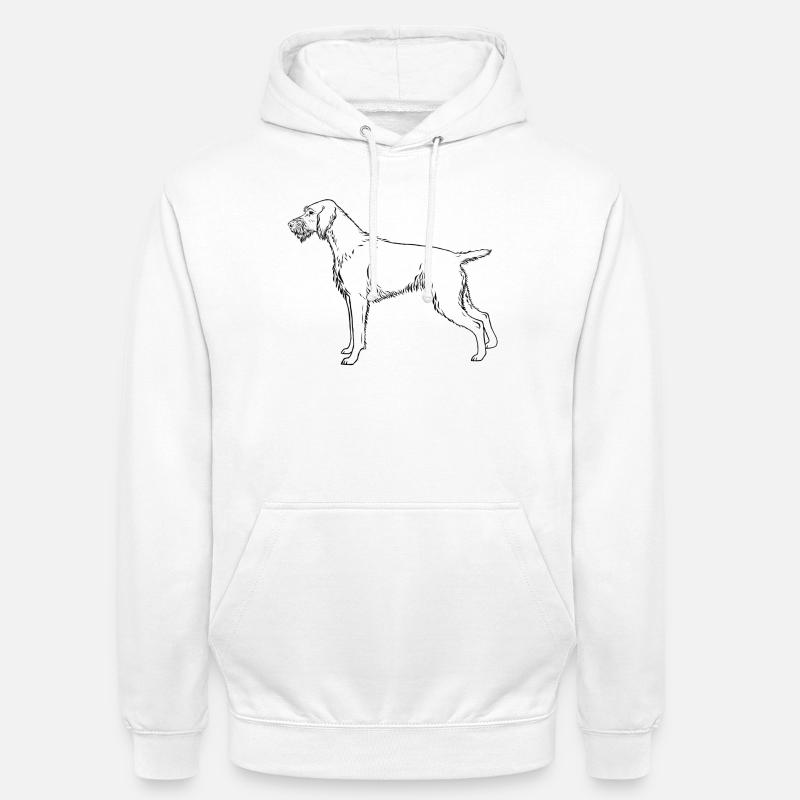 Deutsch Drahthaar - Unisex Hoodie - Weiß