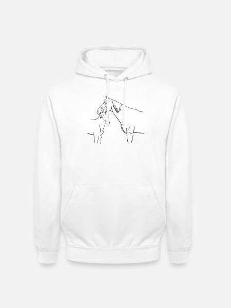 Pferdefamilie - Unisex Hoodie - Weiß