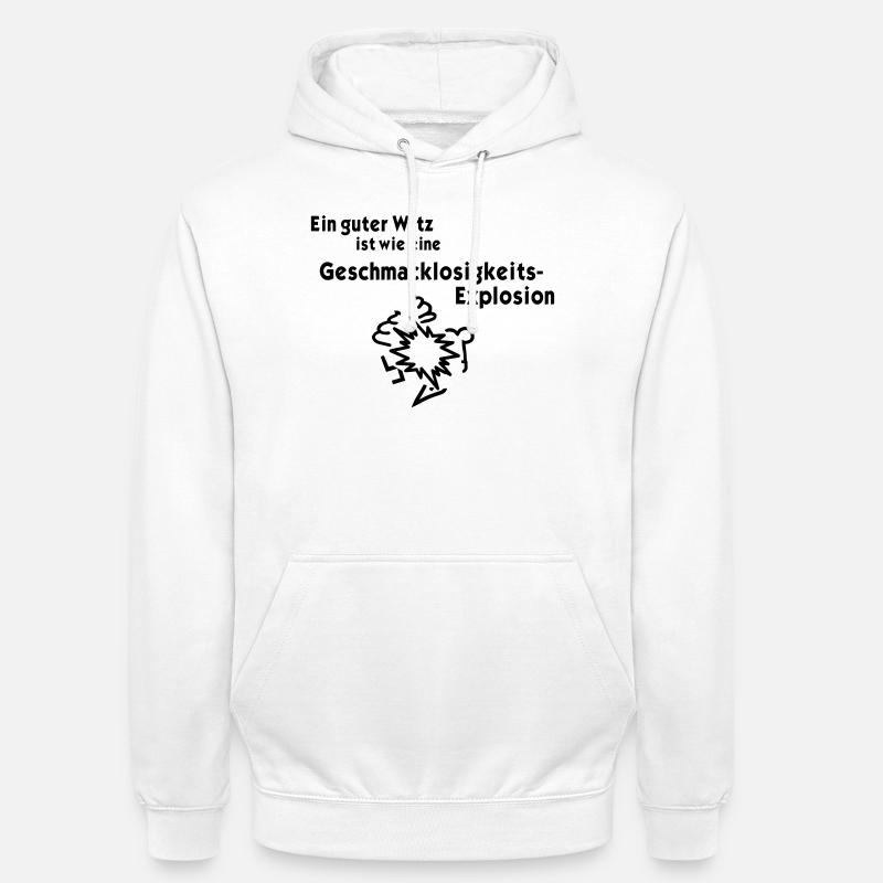 Explosion de l’insipidité - Sweat-shirt à capuche unisexe - blanc