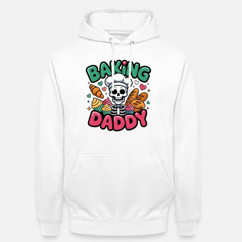 Cuisson de Daddy Skull Cook - Sweat-shirt à capuche unisexe - blanc