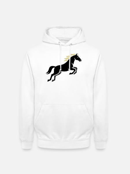 Noble Horse Mane Equestrian - Unisex Hoodie - white