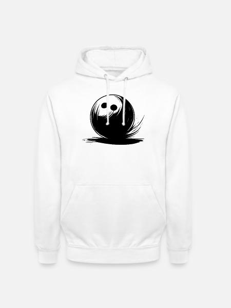 Bowlingkugel - Unisex Hoodie - Weiß