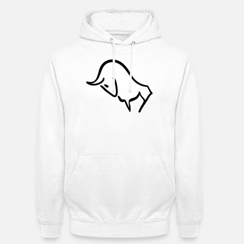 stier - Unisex Hoodie - Weiß