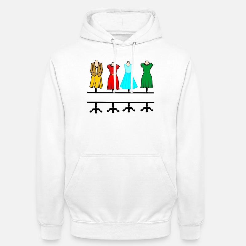 Mode féminine avec espace de texte - Sweat-shirt à capuche unisexe - blanc