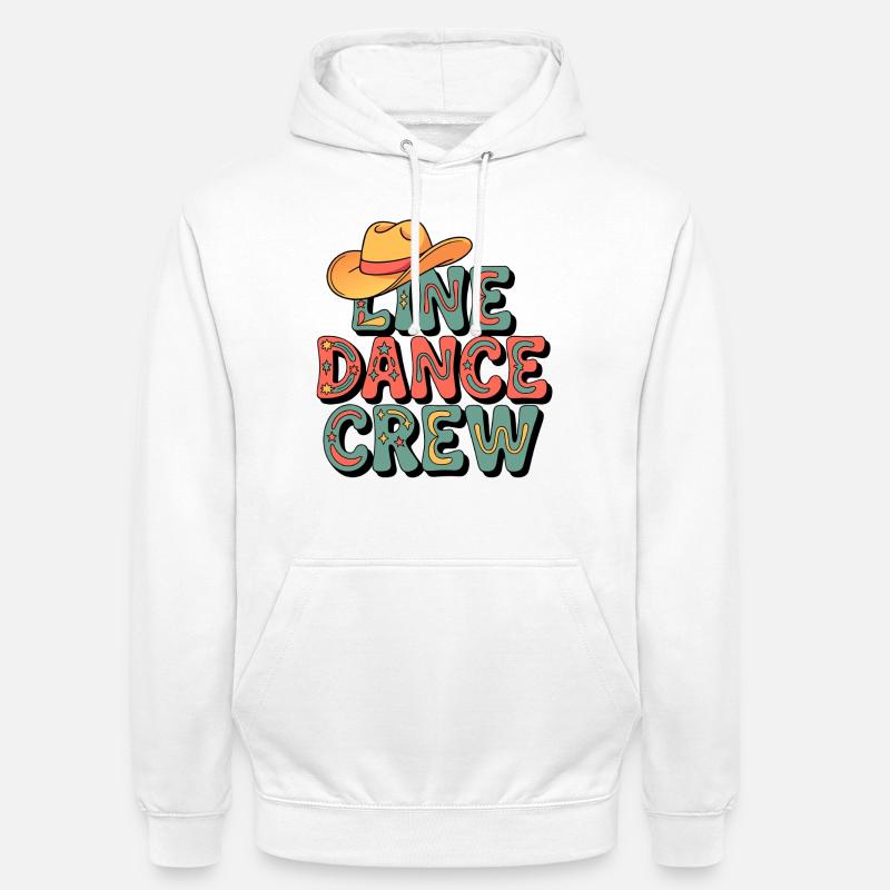 Line Dance Crew Retro - Hættetrøje unisex - hvid