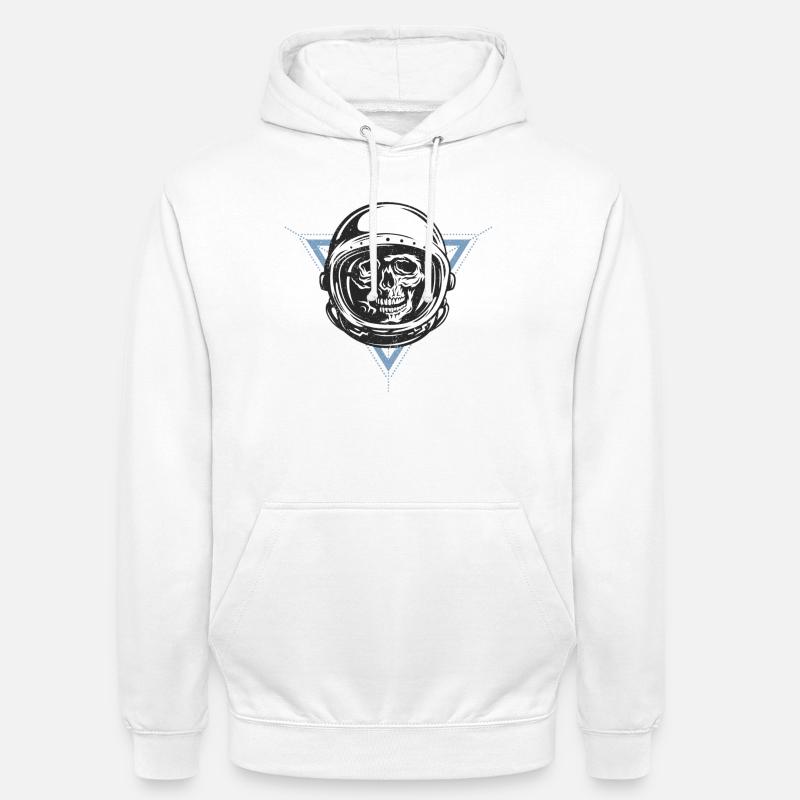 Space Monkey - Sweat-shirt à capuche unisexe - blanc