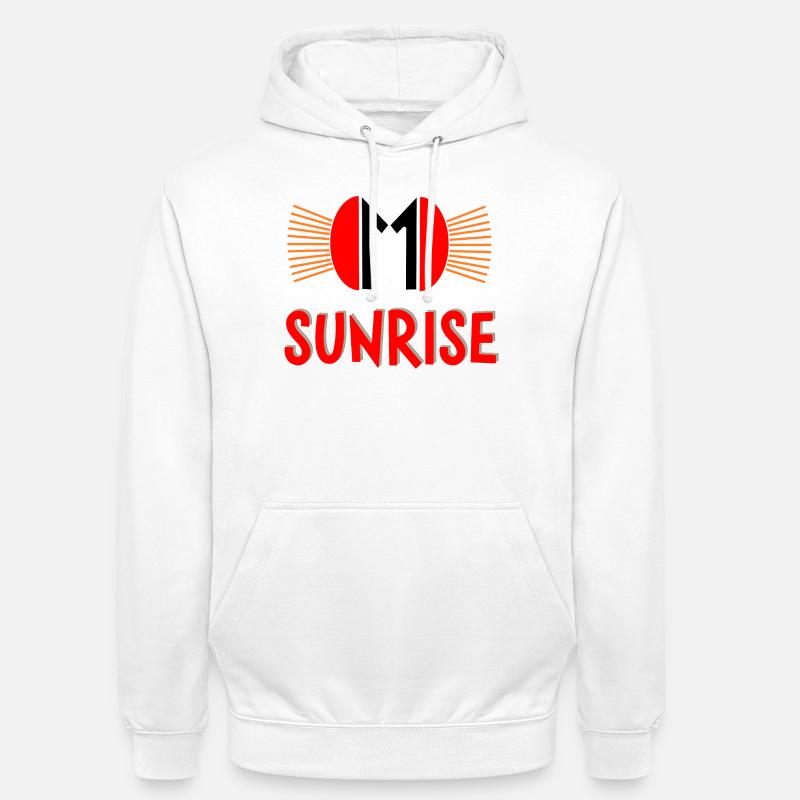 Conception du logo Sunrise Bold - Sweat-shirt à capuche unisexe - blanc