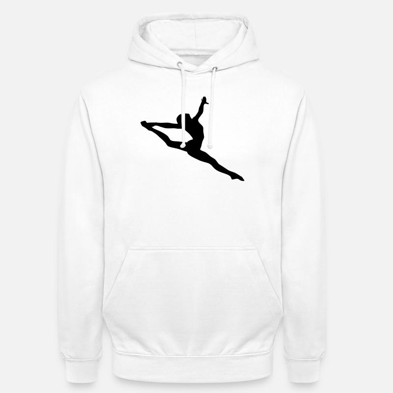 Ginnastica artistica - Felpa con cappuccio unisex - bianco