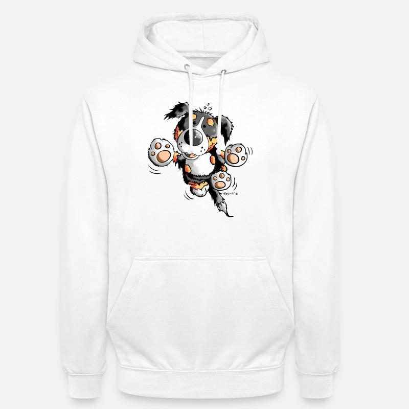 Brain der Berner Sennenhund - Unisex Hoodie - Weiß