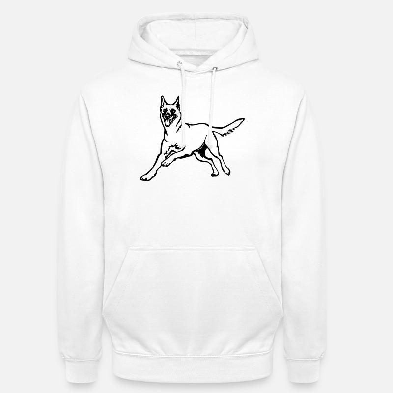 Malinois - Unisex Hoodie - Weiß