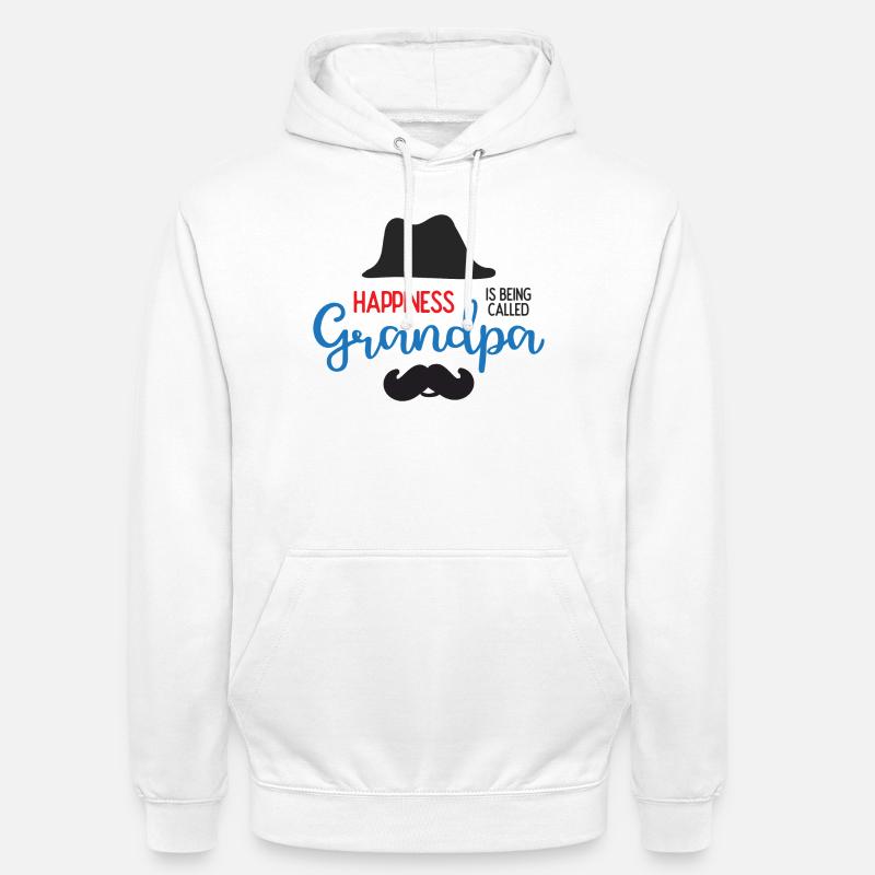 Happines wird Opa genannt - Unisex Hoodie - Weiß