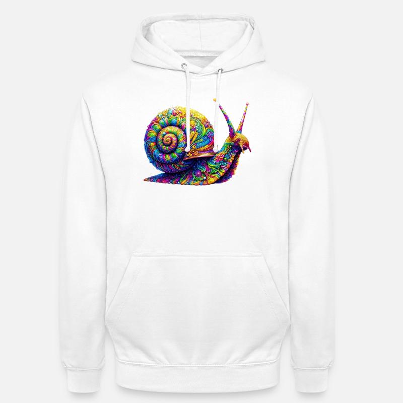 Snail - Unisex Hoodie - white