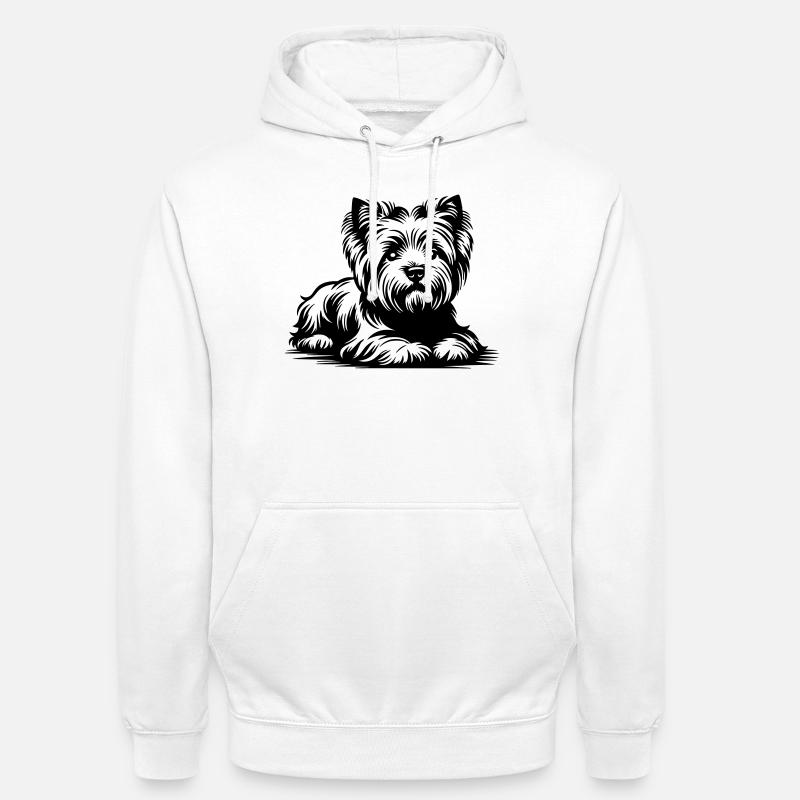 Terrier des Highlands de l’Ouest - Sweat-shirt à capuche unisexe - blanc