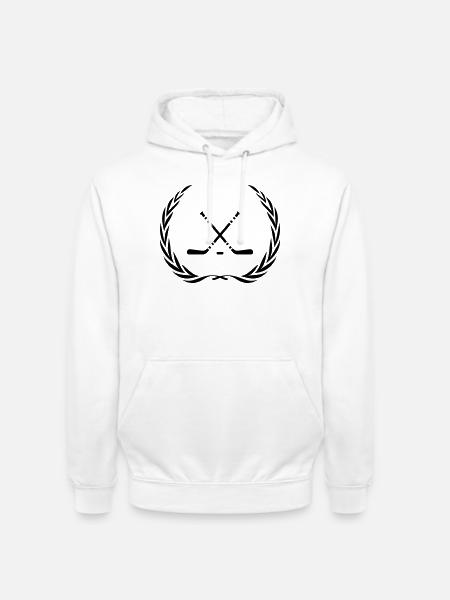 Eishockey hockeyschläger Kranz - Unisex Hoodie - white