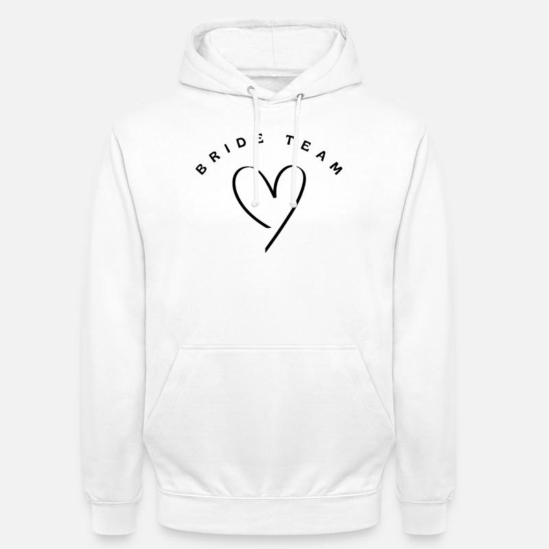 Mariée - Sweat-shirt à capuche unisexe - blanc