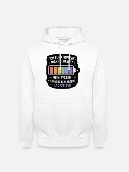 Ladezeiten Humor Spruch - Unisex Hoodie - Weiß