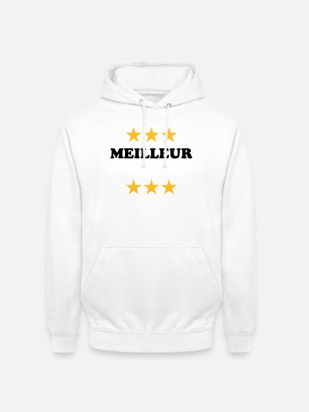 Meilleur (à personnaliser) - Sweat-shirt à capuche unisexe - blanc